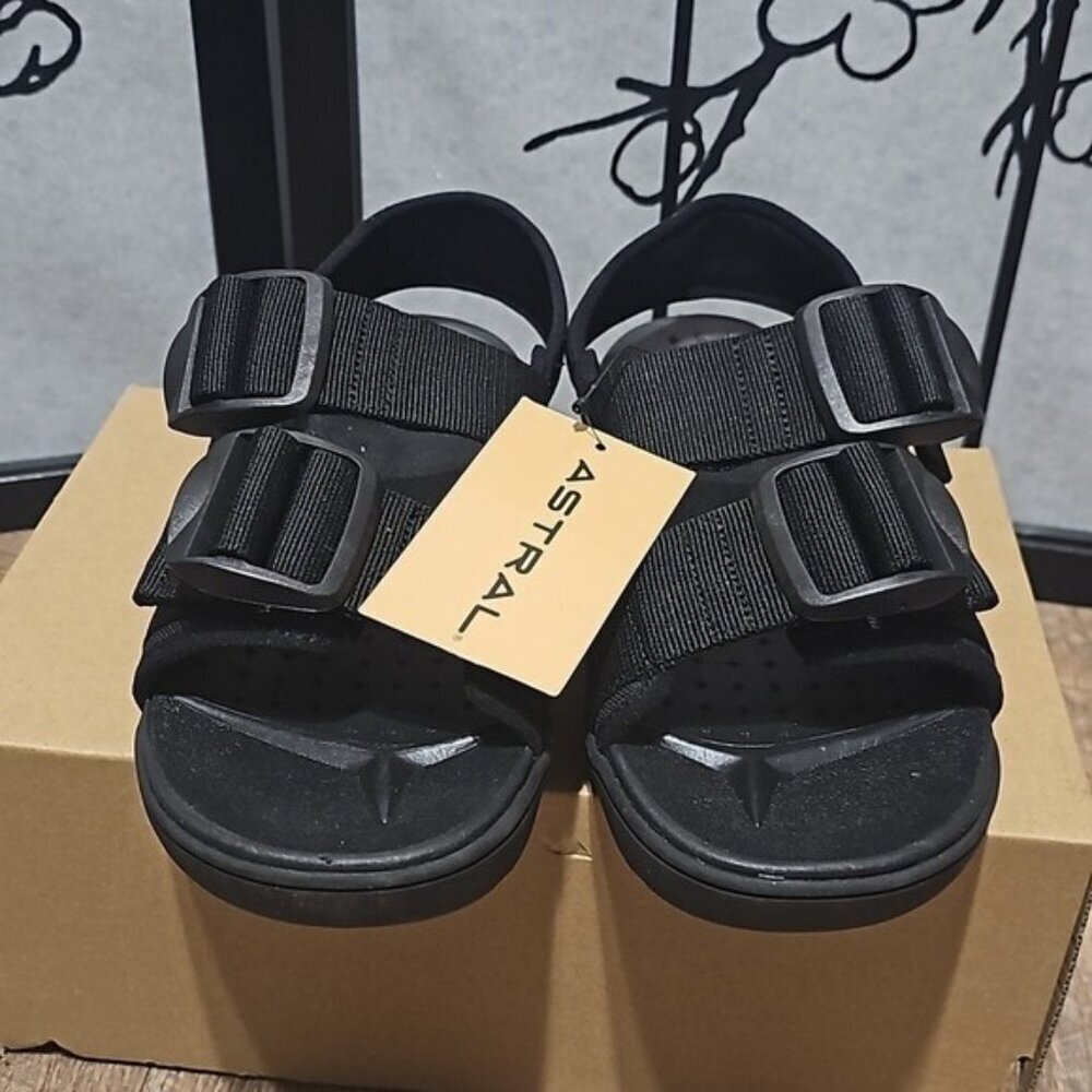 Astral Black Webber Sandals Size 9 New - Picture 4 of 13